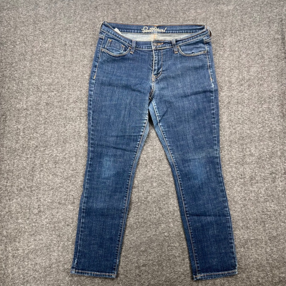 Old Navy The Sweetheart Straight Leg Jeans Womens 10 Short Medium Wash Blue